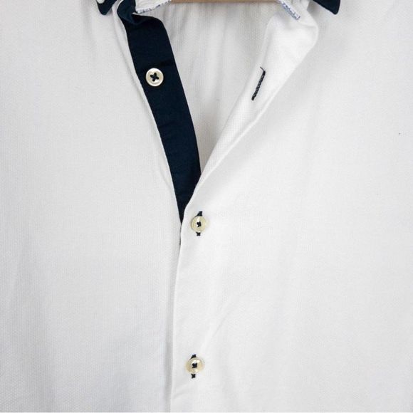 Zara Man White Slim Fit Long Sleeve Button Down Shirt - Size Small - Picture 3 of 10